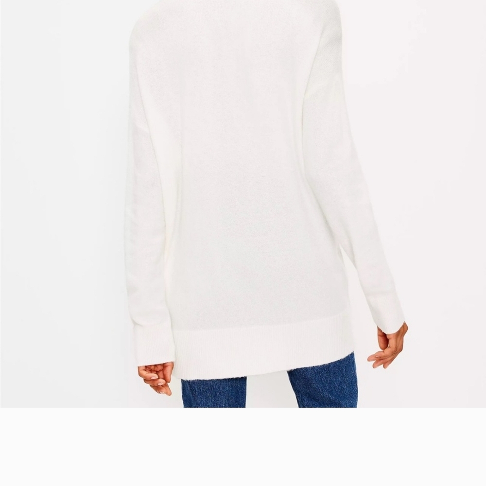 White Button-Up Cardigan - Picture 3 of 8